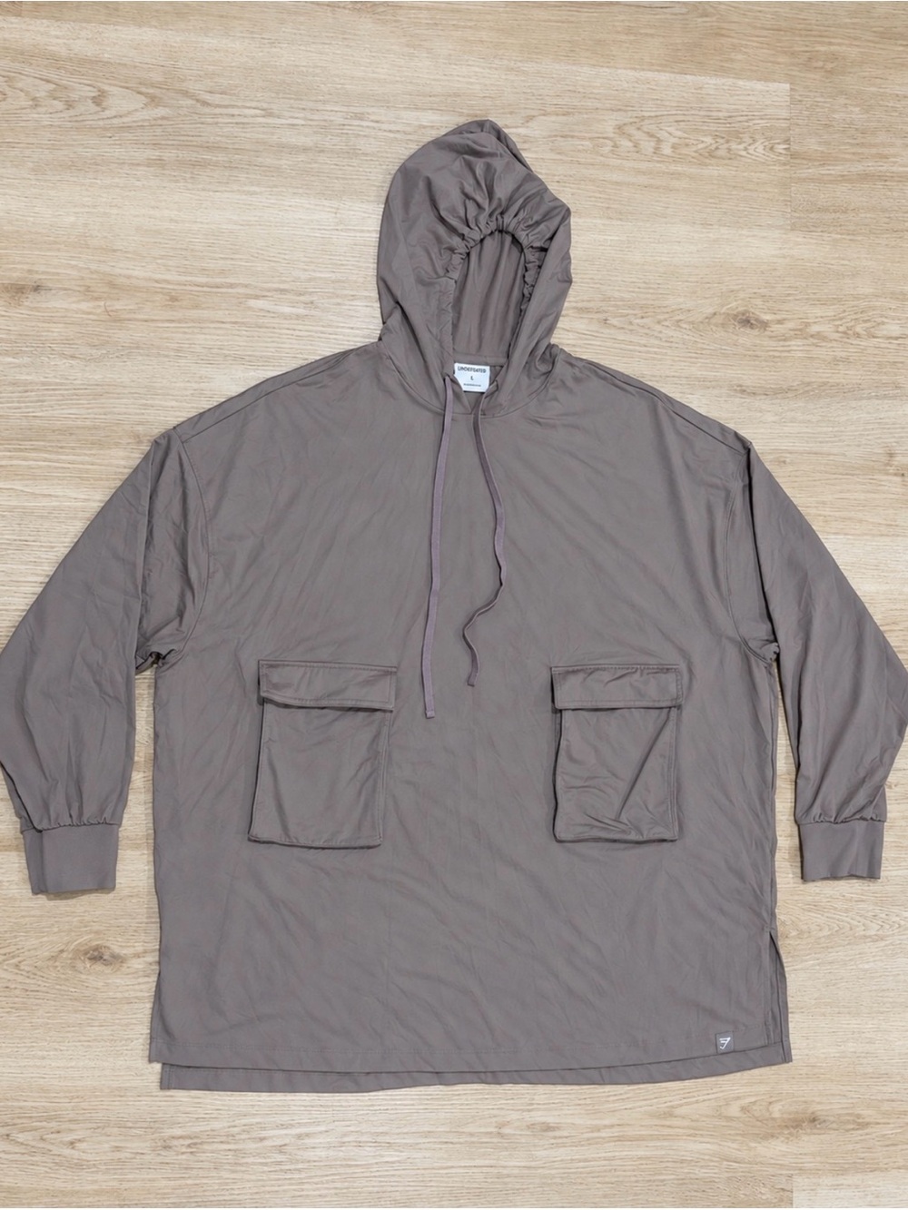 Gymshark x Leana Deeb oversized longline hoodie Soul Brown XL